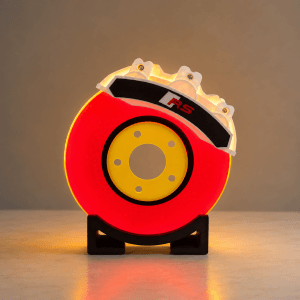Fren diski tasarımlı 3D baskı LED lamba ön görünüm